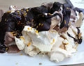 Meringue, ice-cream & chocolate #DemoKitchen #BoroughMarket