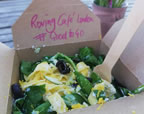 Tagliatelle with sugar snap peas & lemon ricotta #cheekyitalian #goodtogo #yesplease #rovingcafelondon #romancerules
