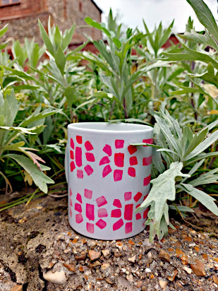 Pink Mug - a gift available from Roving Cafe London