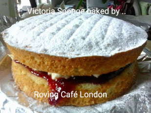Victoria Sponge baked by... Roving Café London